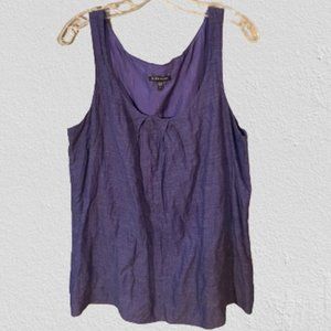 Eileen Fisher Women's purple sleeveless top with round neck SZ L RN# 78121